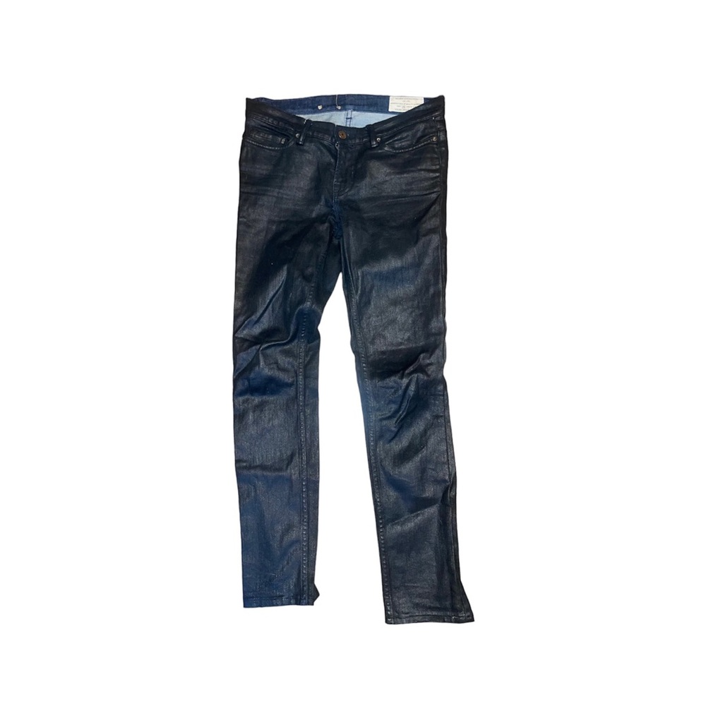 allsaints faux leather jeans